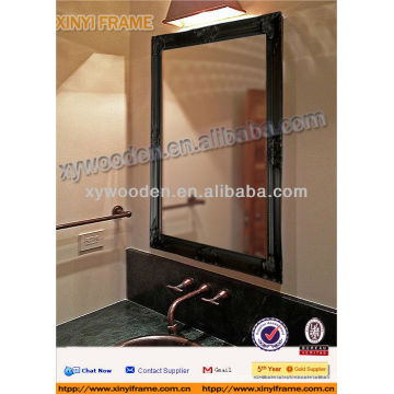 Depreciate honourable wooden mirror frame bathroom mirror